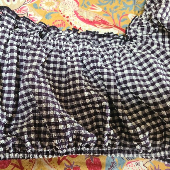 Kate Spade XL crop top in gingham check -- NWT - Picture 7 of 9